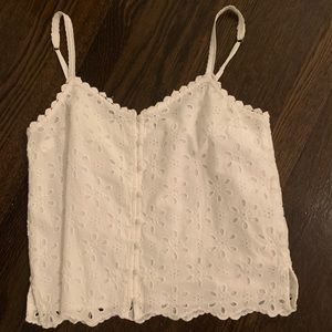 ABERCROMBIE AND FITCH flower tank top